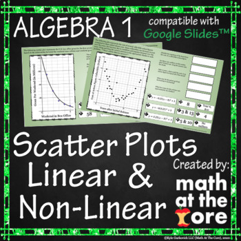Preview of Scatter Plots - Linear & Non-Linear for Google Slides™