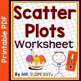 Scatter Plots Statistics Worksheet 8.SP.A.1