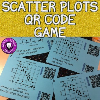 Preview of Scatter Plots Activity - QR Code Game