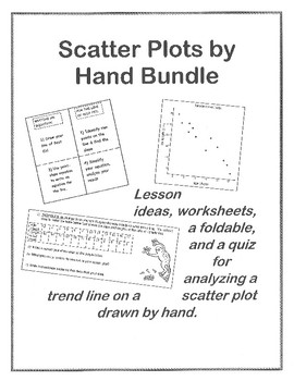 Preview of Scatter Plots, Trend Lines, Trend Line Equations by hand Lesson