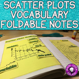 Scatter Plots Foldable Notes- 8th Grade Math Interactive Notebook