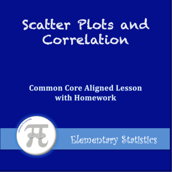 Preview of Scatter Plots and Correlation (Lesson with Homework)