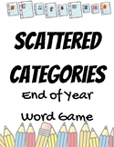 Scattered Categories - Word Game with End of Year Themed Lists