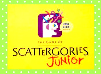 Preview of Scattergories Jr. Modified Game {editable}