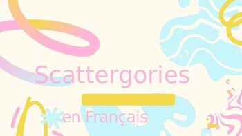 Preview of Scattergories en Français