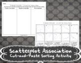 Scatterplot Association Cut and Paste Sorting Activity + Distance Learning