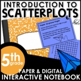 Scatterplot Interactive Notebook Set | Distance Learning