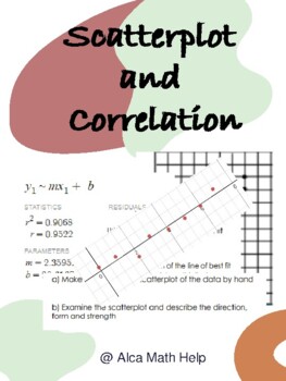 Preview of Scatterplot and Correlation Pop Quiz, Homework, Exit Slip