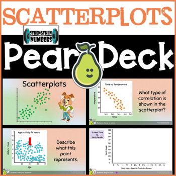 Preview of Scatterplots Digital Activity for Google Slides/Pear Deck