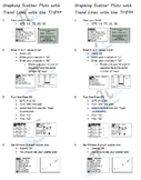 Scatterplots & Linear Regression (Trend Line) on Ti-84 (st