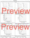 Scatter plot and Trend Lines Worksheet