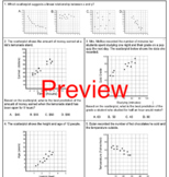 Scatterplots and Trend lines Worksheet 2