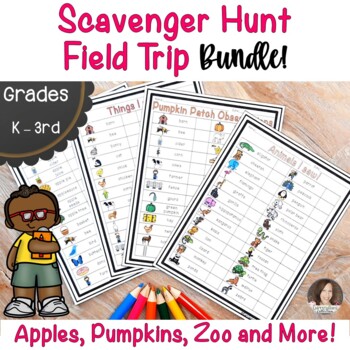 Preview of Scavenger Hunt Activities BUNDLE | Field Trip Scavenger Hunt BUNDLE