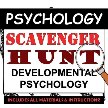 Preview of Scavenger Hunt Activity - AP Psychology - Unit 6 - Developmental Psych Figures
