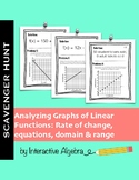 Scavenger Hunt Activity: Analyze Graphs of Real World Line