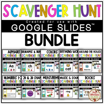 Preview of Scavenger Hunt (BUNDLE) - DIGITAL {Google Slides™/Classroom™}