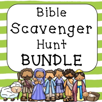 Preview of Scavenger Hunt BUNDLE for Bible Characters in the Old and New Testament