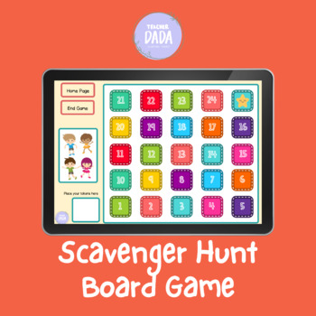 Preview of Scavenger Hunt Board Game (Boom Cards™️)