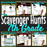 Scavenger Hunt Bundle 7th Grade Math