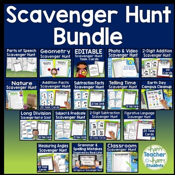 Preview of Scavenger Hunt Bundle: Variety of Subjects & Occasions (Some are Editable!)
