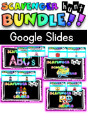 Scavenger Hunt BUNDLE Virtual Google Slides or Zoom (Games)