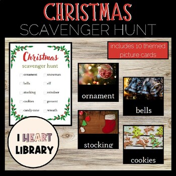 Scavenger Hunt - Christmas by I Heart Library | TPT