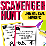 Ordering Real Numbers Scavenger Hunt | Ordering Real Numbe