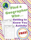 Back to School: Find a Geographer Who...