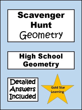 Preview of Scavenger Hunt:  Geometry Formulas, with Detailed Answers