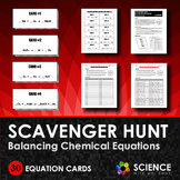 Balancing Chemical Equations Scavenger Hunt Activity with 
