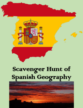 Preview of Scavenger Hunt Geography of Spain