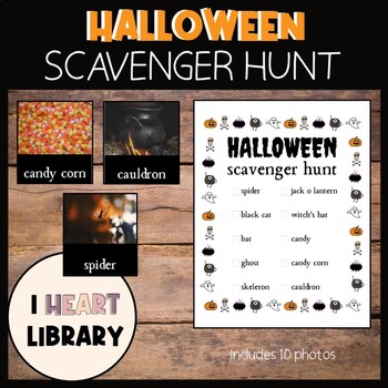 Scavenger Hunt - Halloween by I Heart Library | TPT