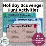 Holiday Digital Scavenger Hunt Activities