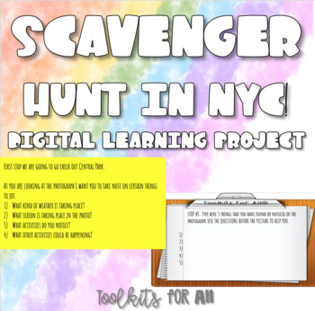 Preview of Scavenger Hunt In NYC! Digital Learning Resource