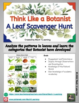 Preview of Scavenger Hunt - Leaf Identification