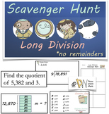 Scavenger Hunt - Long Division (no remainders)