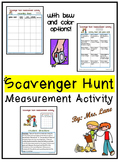 Scavenger Hunt Measurement Activity (Customary and Metric Units)