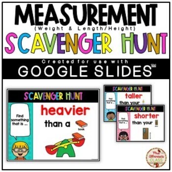 Preview of Scavenger Hunt (Measurement) - DIGITAL {Google Slides™/Classroom™}
