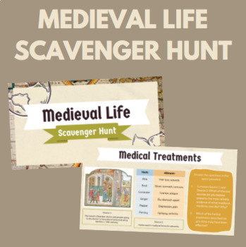 Preview of Scavenger Hunt: Medieval Life