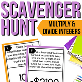 Multiply & Divide Integers Scavenger Hunt | Integers Activ