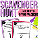 Multiplying & Dividing Fractions Scavenger Hunt | Activity
