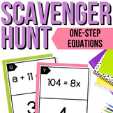 One-Step Equations Scavenger Hunt | Equations Activity & Review
