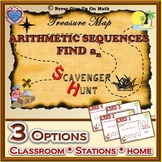 Scavenger Hunt {School/Home/Stations}-Arithmetic Sequence 