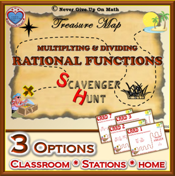 Preview of Scavenger Hunt {School/Home/Stations} - Multiply & Divide Rational Expressions