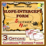 Scavenger Hunt {School/Home/Stations} - SLOPE INTERCEPT Fo