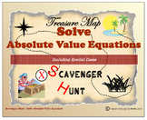 Scavenger Hunt {School/Home/Stations}- Solve Absolute Valu