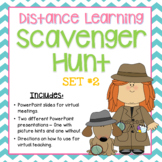 Scavenger Hunt Set #2 - ZOOM Distance Learning Virtual Mee