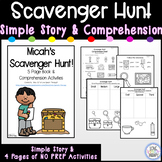 Scavenger Hunt - Simple Story and Comprehension