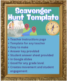 Scavenger Hunt Template- Google Slides