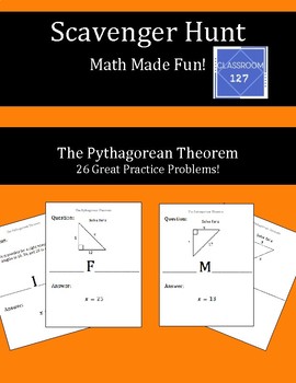 Preview of Scavenger Hunt:  The Pythagorean Theorem
